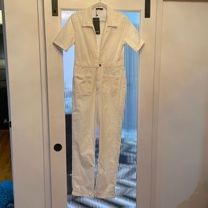 Nasty Gal white boiler suit US 8